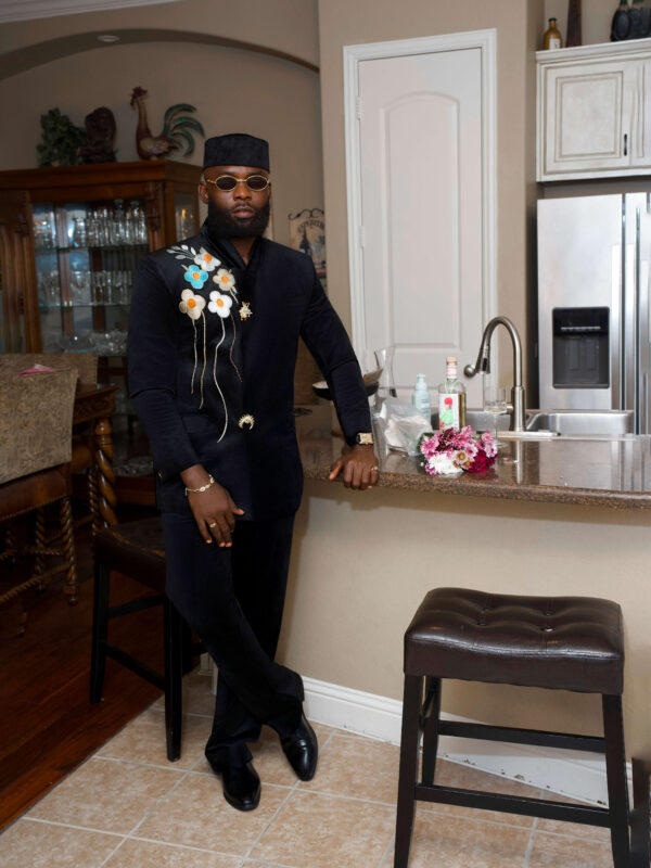 Denzel Couture Hand-Embroidered Luxury Kaftan Suit